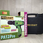 Акумуляторний шуруповерт Procraft PA-12 LI PRO в кейсі, фото 2