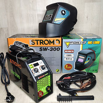 Форсаж дуги! Зварювальний апарат Stromo SW 300 А +Маска Хамелеон, фото 2