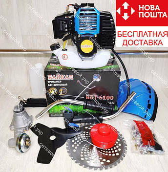 Бензокоса Байкал ББТ-6100 Professional 2 ножа 1 котушка мотокоса, фото 1