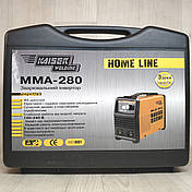 Зварювальний апарат Kaiser MMA-280 HOME LINE в кейсі, фото 4