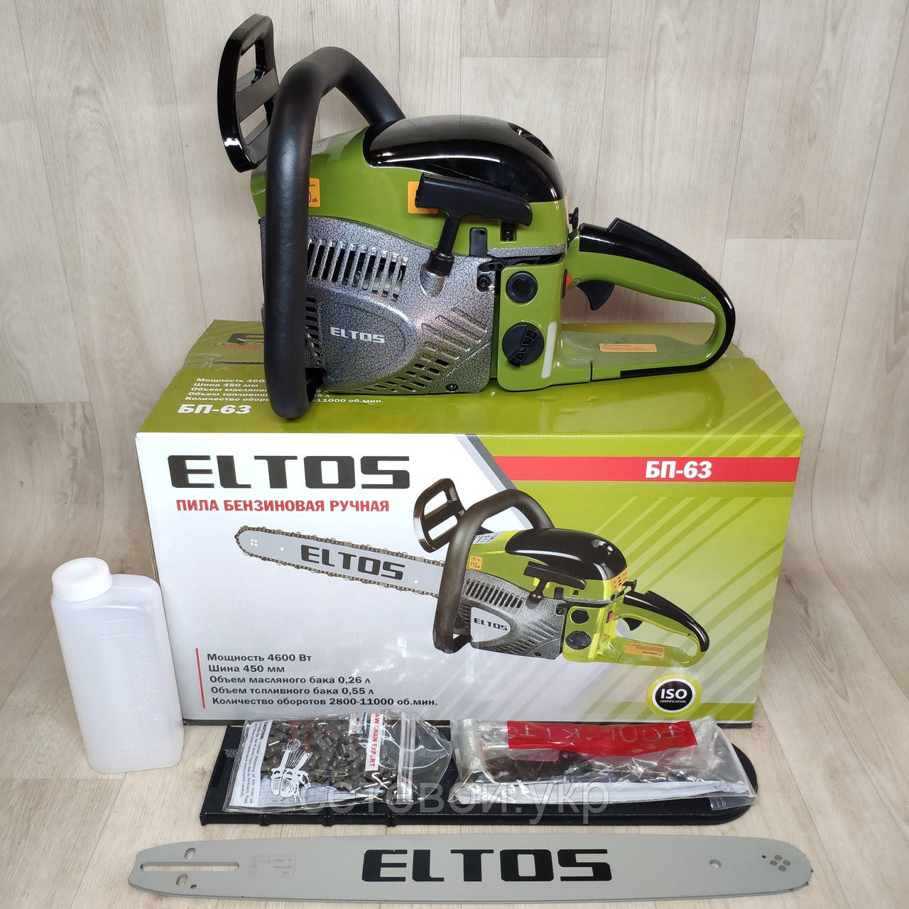 Бензопила Eltos БП-63 плавний пуск