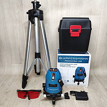 Лазерний рівень нівелір) KRAISSMANN 5 LL 30 з штативом 5 променів