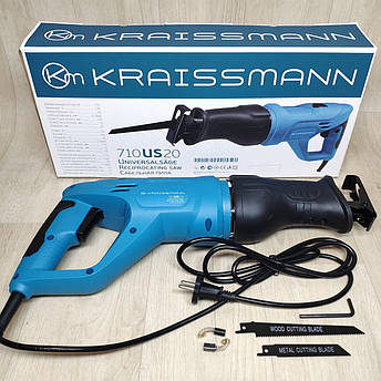 Електрична шабельна пила KRAISSMANN 710US20 c поворотною ручкою, фото 1