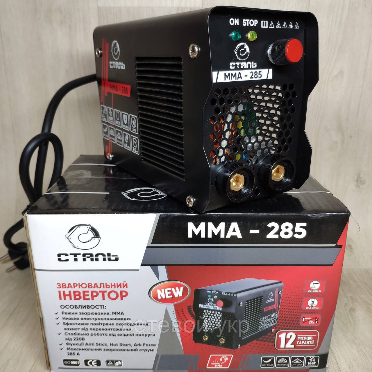 Зварювальний інвертор Сталь ММА-285