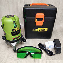 Лазерний рівень Нівелір ProCraft LE-5D (зелений промінь)