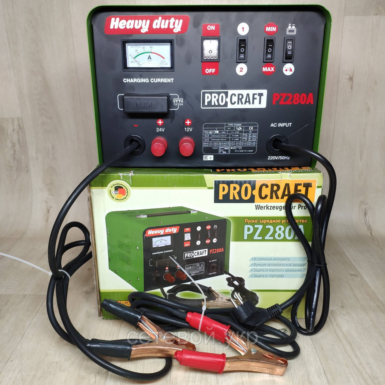 Пуско-зарядний пристрій Procraft PZ280A