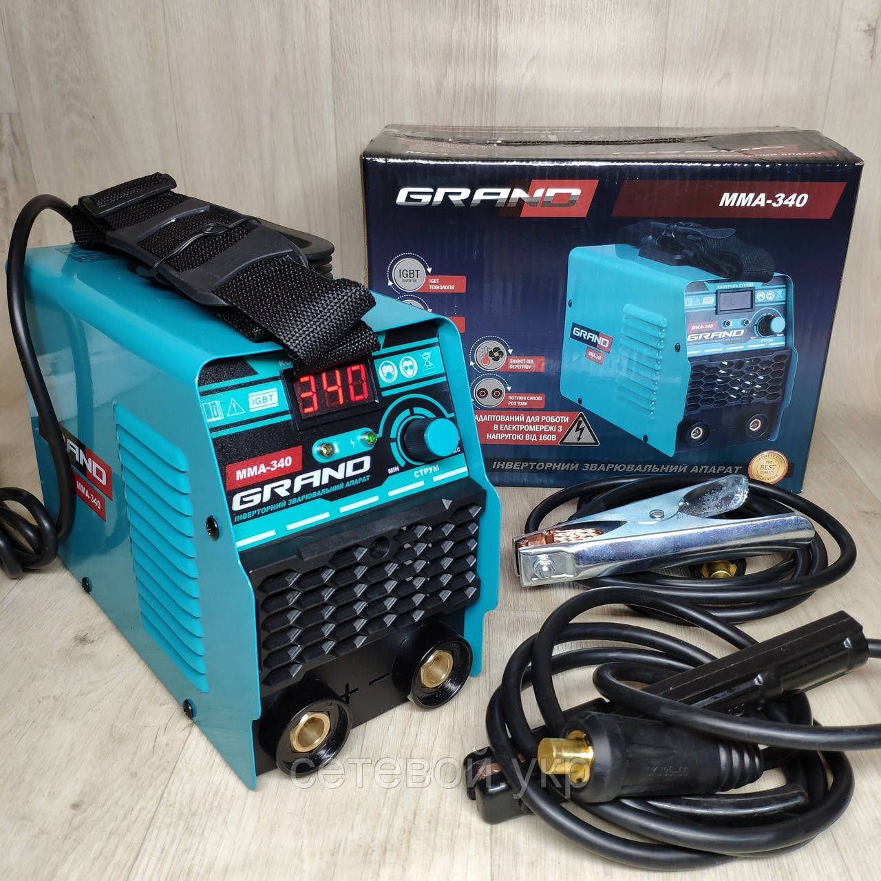 Інвертор зварювальний апарат Grand MMA-340