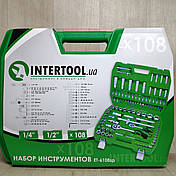 Набір ключів, головок INTERTOOL 108 одиниць інструментів, фото 3
