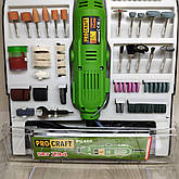 Гравер ProCraft PG-400 SET 234 в кейсі з насадками, фото 5