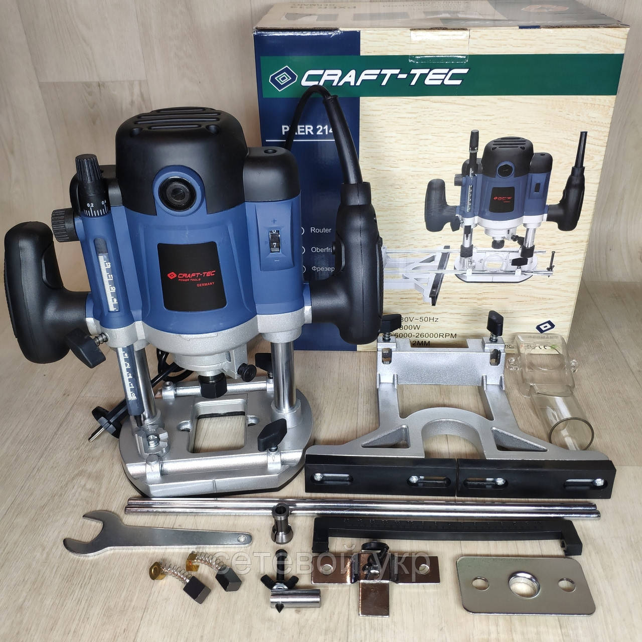 Фрезер Craft-tec PXER 214 (1800 Вт) під 8 і 12 мм цангу