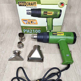 Фен промисловий ProCraft PH-2100 з насадками, фото 1