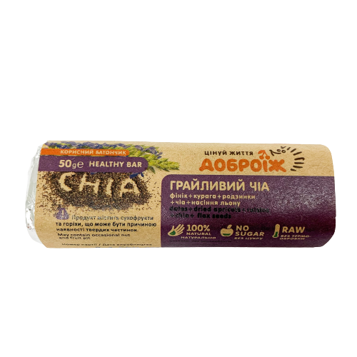 Корисний батончик Грайливий чia Доброїж 50 г