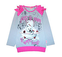 Туніка для дівчинки "Собачка в душі" ( від 4 до 7 років)