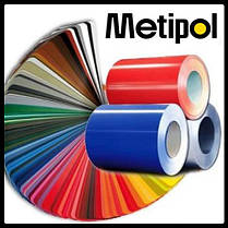 Листова сталь Metipol 0,45 мм Полімер RAL RAL 9010, фото 3