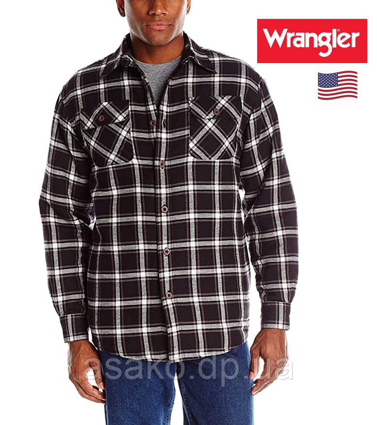 Рубашка-куртка Wrangler® Фланелевая на Подкладке (синтепон) / Оригинал ...