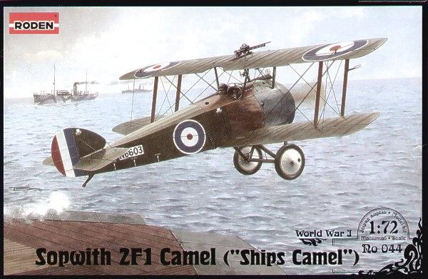 Пластикова модель 1/72 Roden 044 британський винищувач Sopwith Camel 2F.1 'Ships Camel', фото 1