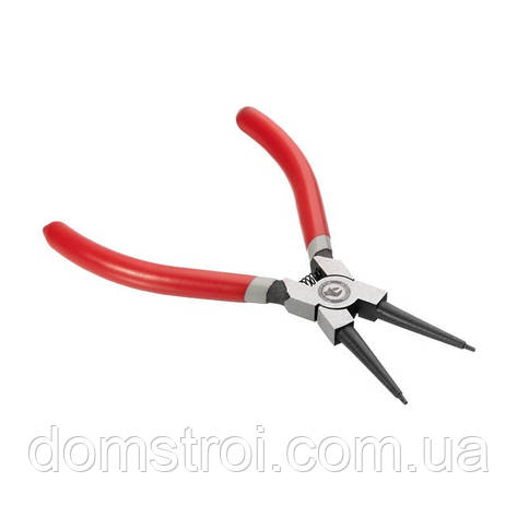 Щипці для зняття стопорних кілець прямі на стиск 180 мм INTERTOOL HT-7011, фото 1