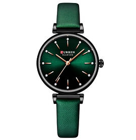 Женские кварцевые часы Curren Grass с кожаным ремешком
