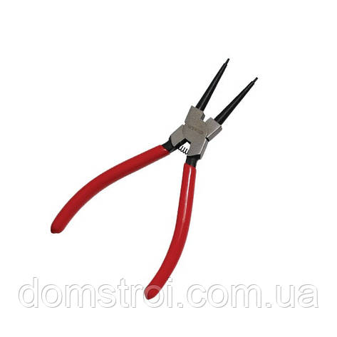 Щипці для зняття стопорних кілець прямі на розжим 180 мм INTERTOOL HT-7013, фото 1