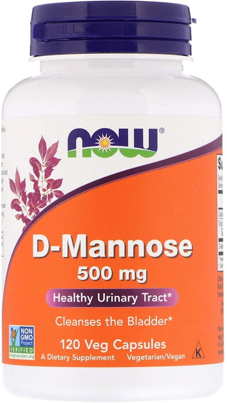 Now Foods D-Mannose 500 mg 120 капсул