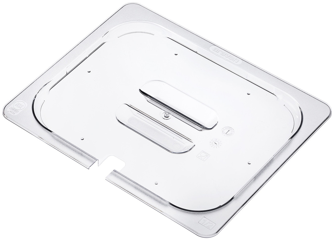 Кришка з прорізом для ложки прямокутна GN 1/2 32.5х26.5х2.7см з полікарбонату Araven, фото 1