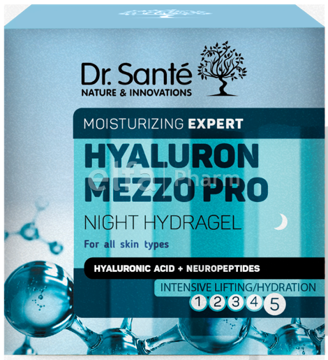 Нічний гідрогель Dr.Sante Hyaluron Mezzo Pro 50 мл