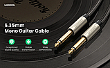 Аудіо кабель 3м UGREEN 6.35mm Mono Jack 1/4 "TS патч-корди для гітари Інструментальний кабель, фото 4