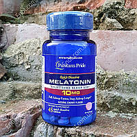 Мелатонин Puritan's Pride Melatonin 10 мг Natural Cherry Flavor 45 таблеток