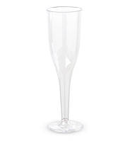 Келихи для шампанського, (5шт), матеріал - харчовий пластик (без запаху), 130 мл