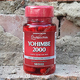 Бустер тестостерону Puritan's Pride Yohimbe Extract Exotic Herb for Men Йохімбін 50 капсул