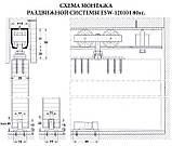 Розсувна система для міжкімнатних дверей Loks DX-035 (60кг) аналог EKF з 3 м профілем, фото 10