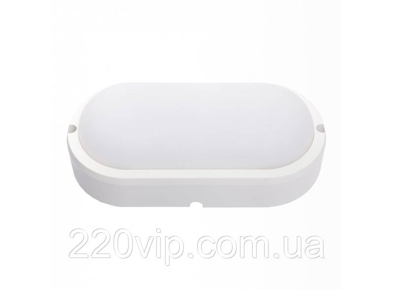 Світильник 12 Вт IP65 179X88X56мм Luxel BSO-12C, 6000 K, світлодіодний стельовий — настінний Люксел овал, фото 1