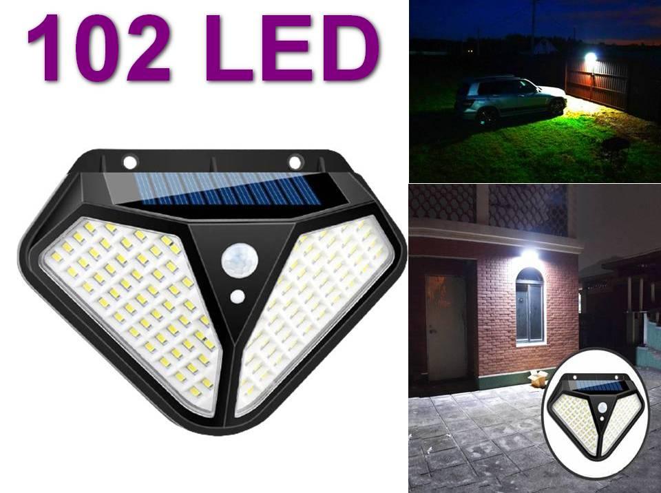 Ліхтар на сонячній батареї з датчиком руху UKC 102 LED
