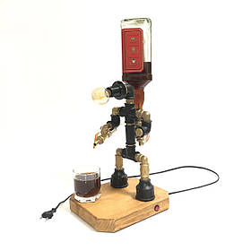 Настільний світильник "Робот-Бармен" з подачею алкоголю