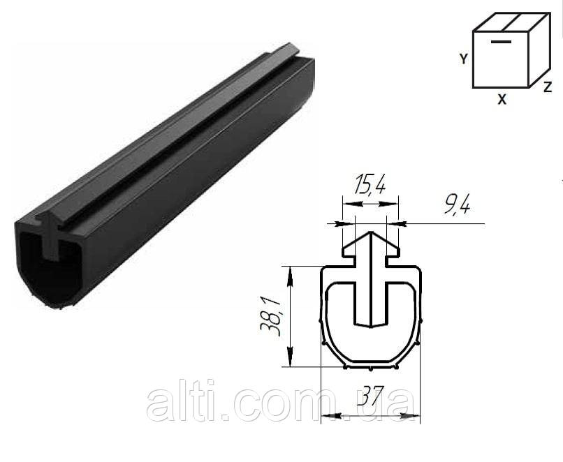 Уплотнение нижнее Doorhan UP18 для ворот секционных - фото 1 - id-p1327704270