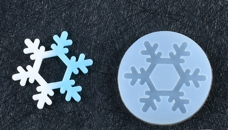 Силіконовий молд, форма, Сніжинка №5, фото 1