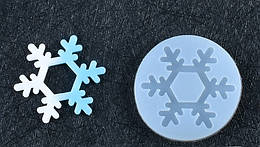 Силіконовий молд, форма, Сніжинка №5