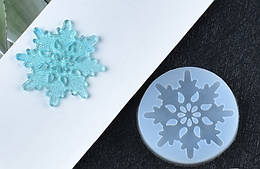 Силіконовий молд, форма, Сніжинка №3