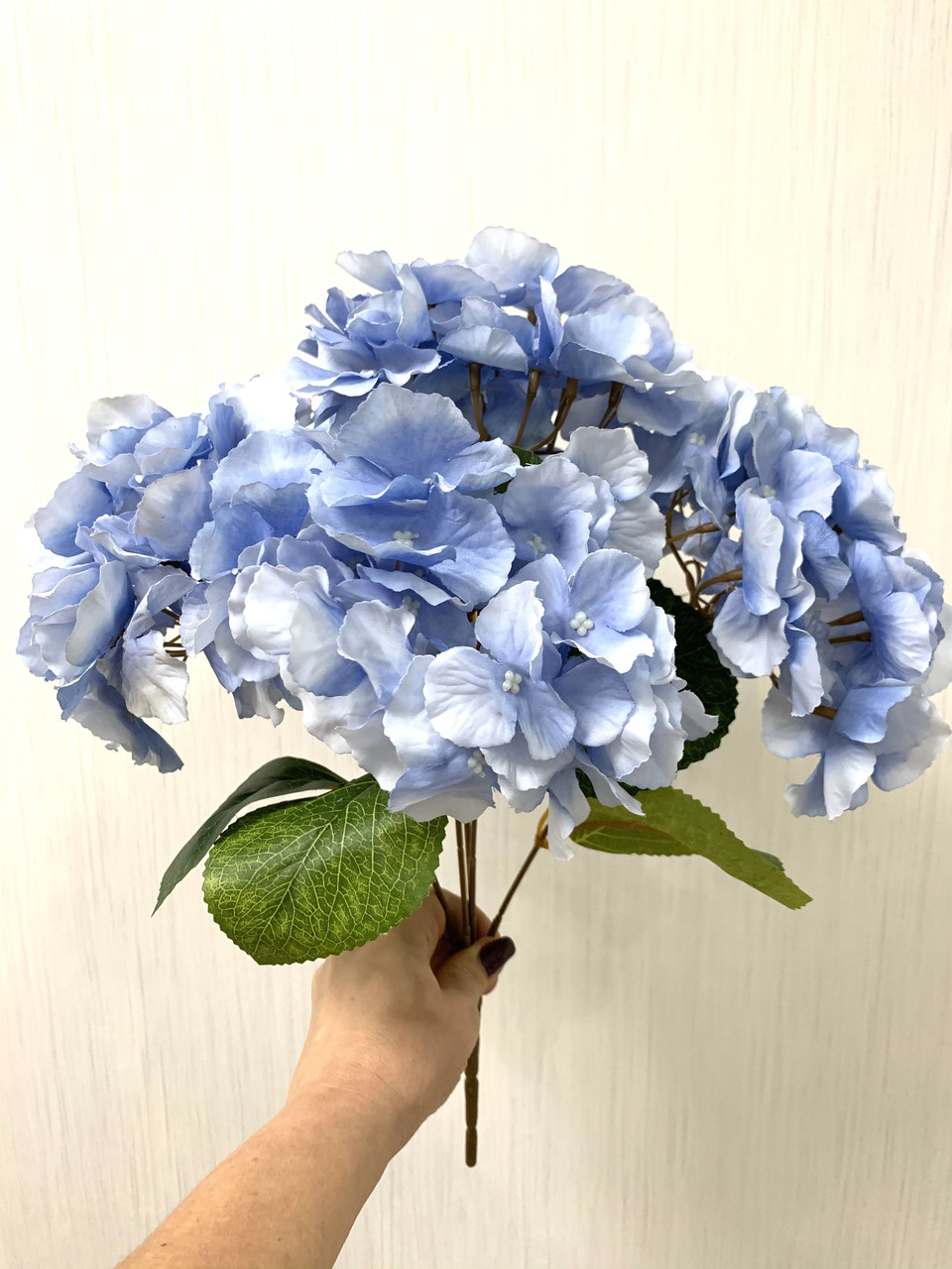 Штучна гортензія преміум ( блакитна 43 см ), фото 1