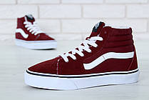 Жіночі зимові кеди Vans Old Skool SK8 Hi Winter Bordo (з хутром) VA38GEU64, фото 2