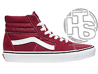 Женские зимние кеды Vans Old Skool SK8 Hi Winter Bordo (с мехом) VA38GEU64