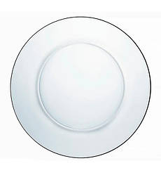 Тарілки, (5шт), матеріал - харчовий пластик (без запаху), діаметр - 220 мм, колір - прозорий