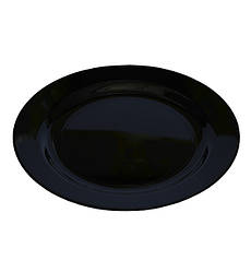 Тарілки, (5шт), матеріал - харчовий пластик (без запаху), діаметр - 220 мм, колір - чорний