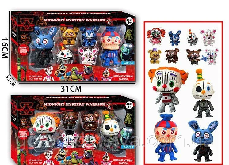 Набір героїв Midnight Mystery Warrior 31740, 6 героїв, в коробці, фото 1