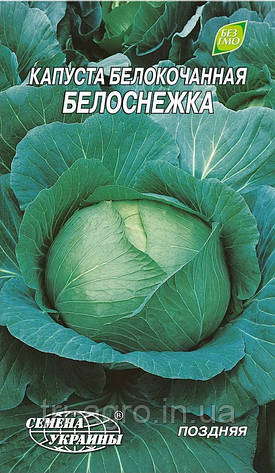 Капуста білоголова Білосніжка 1г (НУ) (шт), фото 1