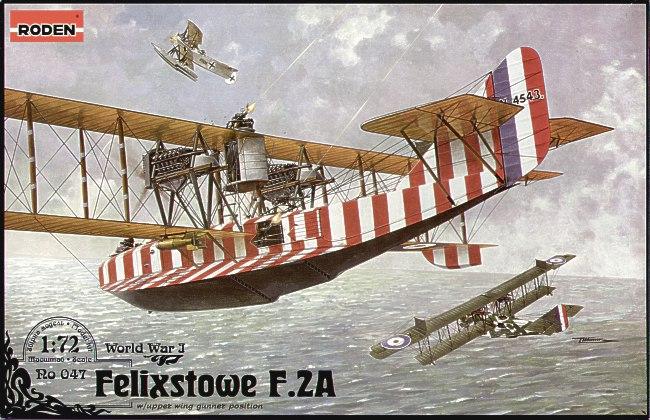Пластикова модель 1/72 Roden 047 британський гідролітак Felixstowe F.2A, фото 1
