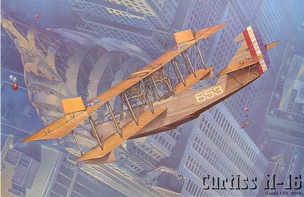 Пластикова модель 1/72 Roden 049 американський гідролітак Curtiss H16, фото 1