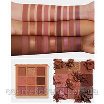 Huda Beauty Obsessions Medium Nude Eyeshadow Palette Палетка тіней (9 кольорів) уцінка!, фото 5