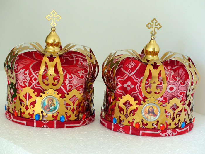 Вінчальні вінці латунні (лак)
