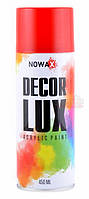 Акриловая краска красная Nowax Decor Lux (аэрозоль 450мл.) NX48022